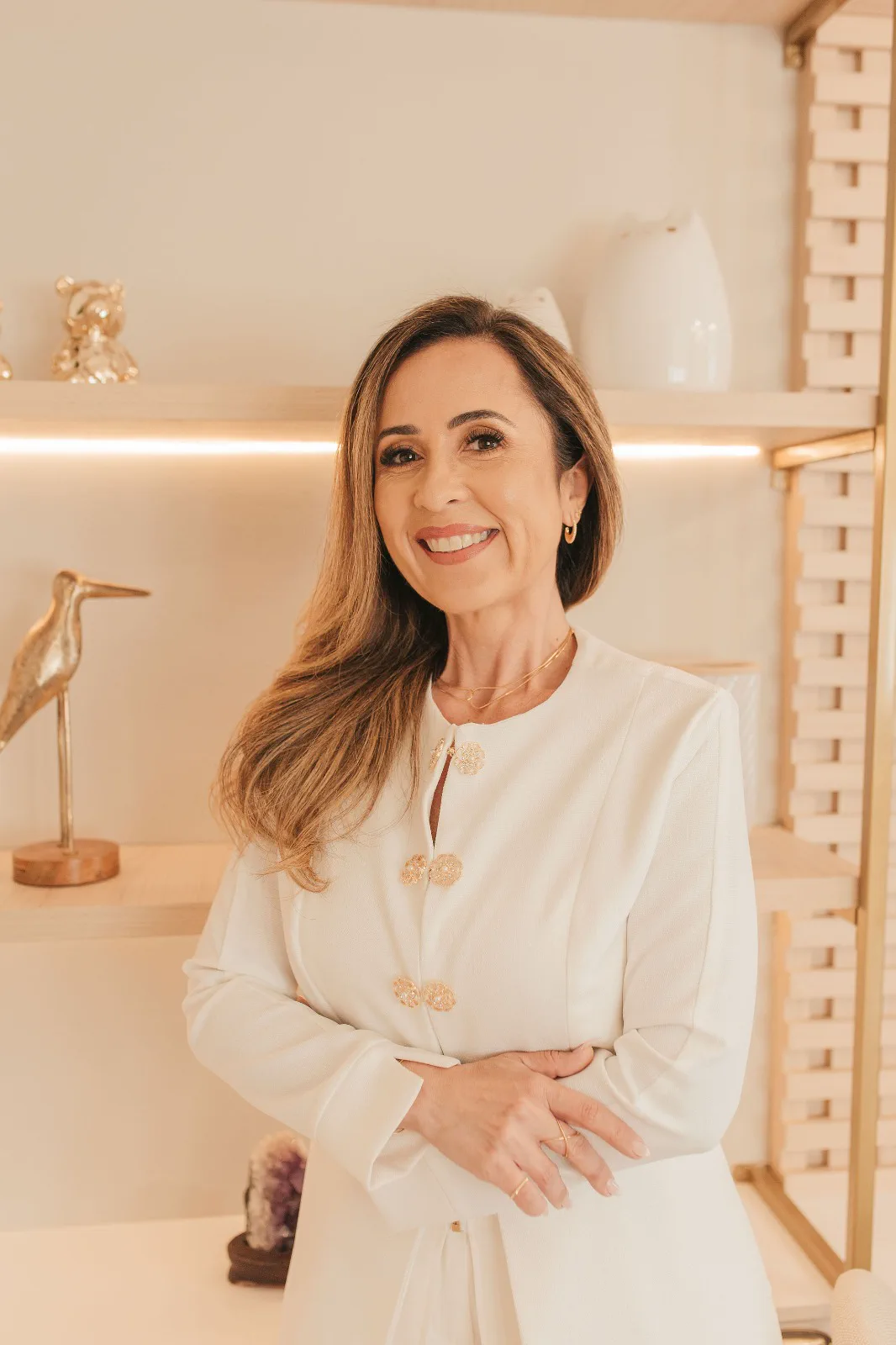 Andréa Cavalcanti, nutricionista infantil, no consultório